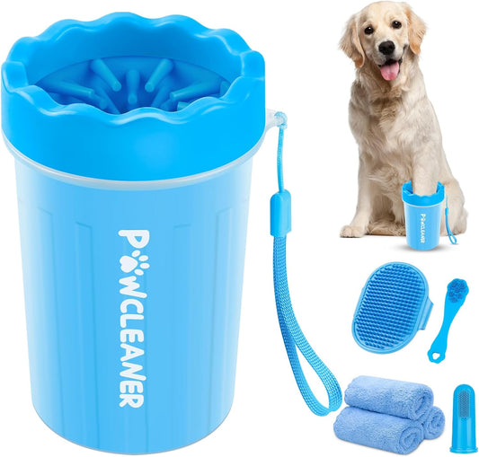 Professional 7 in 1 Dog Paw Cleaner for Dogs & Cats multi-functional paw cleaning cup for dogs and cats that gently removes dirt, mud, and debris