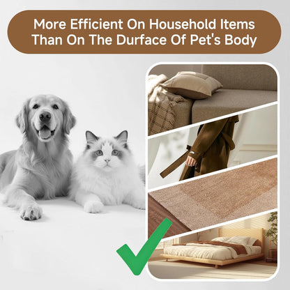 2Pcs Pet Hair Remover Gloves Brush for Dogs & Cats,Electrostatic Reusable Pet Hair Remover Tool for Laundry,Clothing,Couch,Carpet,Car Seat,Upgraded Animal Fur Removal Tool