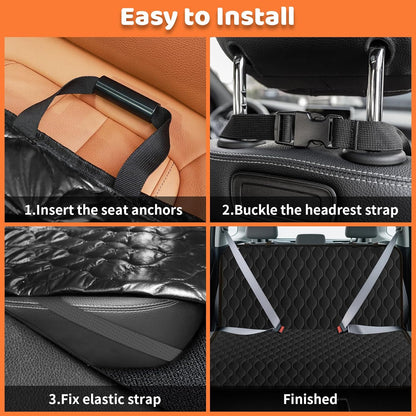 Dog Car Seat Covert - Waterproof Car Seat Protector for Child Carseat & Pets, Nonslip Car Seat Covers for Cars, SUVs & Small Trucks